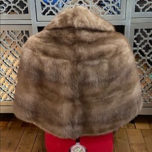 Vintage Genuine Mink Wrap Coat.